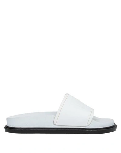 Shop Mm6 Maison Margiela Sandals In White