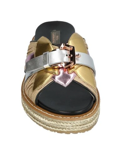 Shop Paula Cademartori Sandals In Platinum