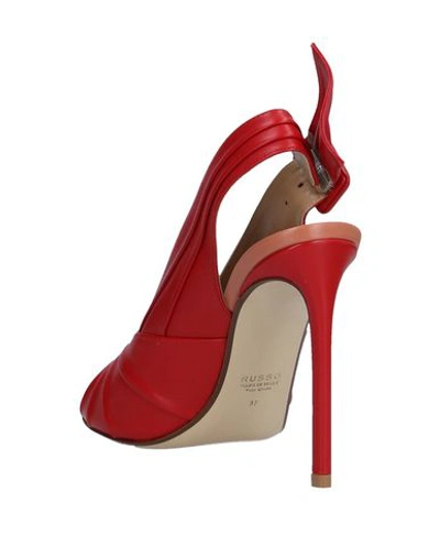 Shop Francesco Russo Woman Sandals Red Size 7 Soft Leather