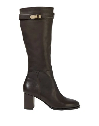 Shop Halston Heritage Boots In Dark Brown