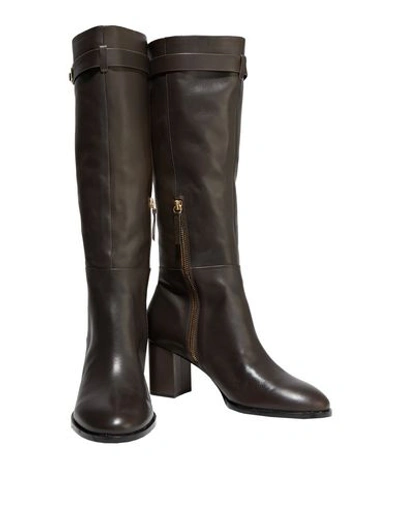 Shop Halston Heritage Boots In Dark Brown