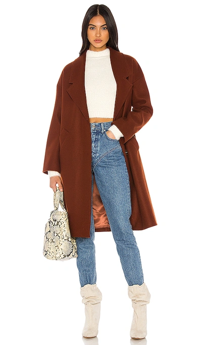 Shop Kendall + Kylie Long Coat In Cinnamon