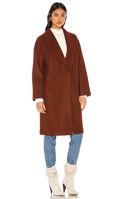 Shop Kendall + Kylie Long Coat In Cinnamon