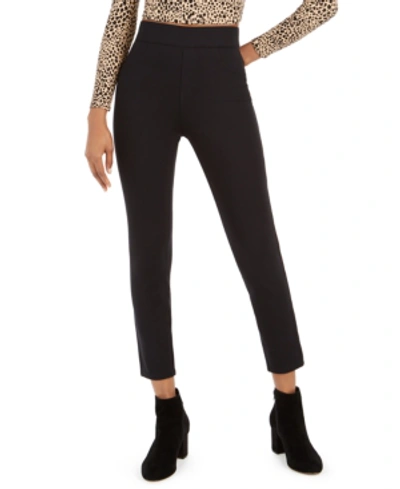 Shop Spanx The Perfect Black Pant Ponte-knit Pants In Classic Black