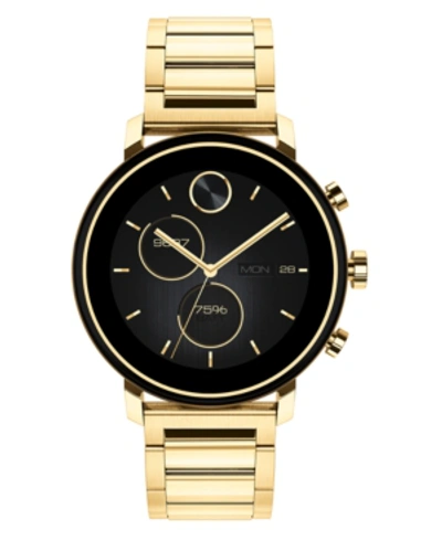 Shop Movado Connect 2.0 Gold-tone Stainless Steel Bracelet Touchscreen Hybrid Smart Watch 42mm