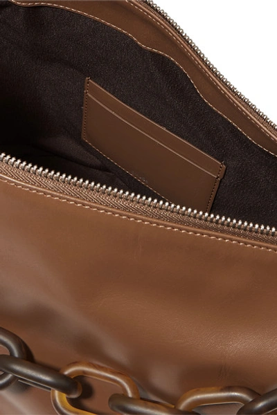 Shop Gu_de Leather Shoulder Bag In Brown