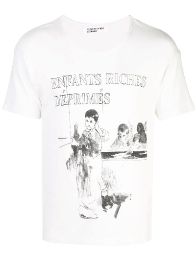 Shop Enfants Riches Deprimes White Sketch T-shirt