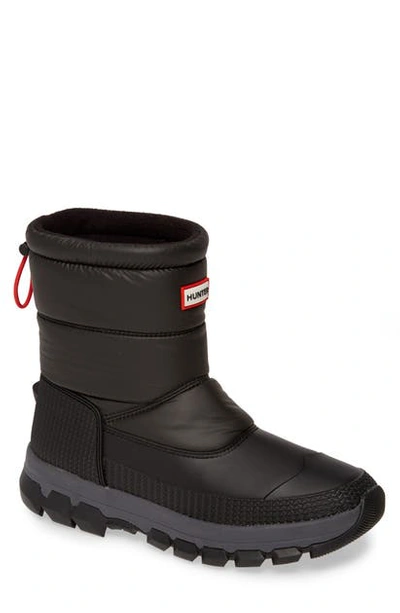 Shop Hunter Original Waterproof Insulated Short Snow Boot In Black