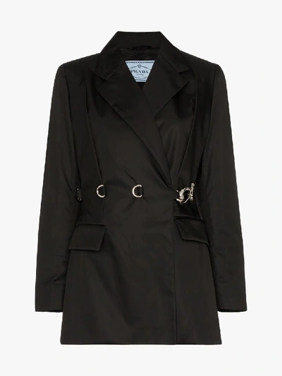 Shop Prada Nylon Gabardine Jacket In Black