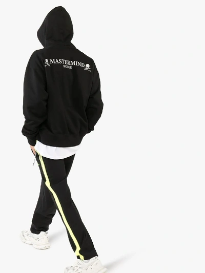 Shop Mastermind Japan Skull Logo Cotton Hoodie In Black