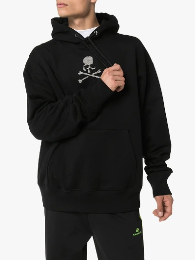 Shop Mastermind Japan Skull Logo Cotton Hoodie In Black