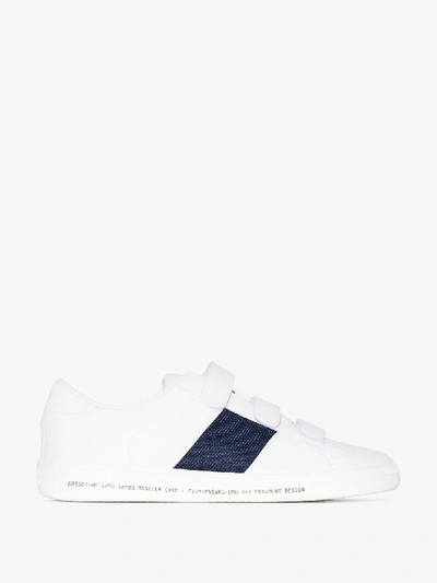 Shop Moncler Genius 7 Moncler Fragment Franz Scarpa Leather Sneakers In White