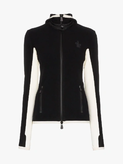 Shop Moncler Grenoble Slim Fit Hooded Jacket In Black