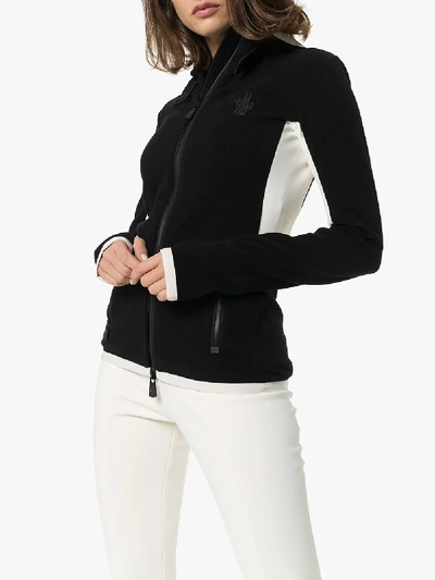 Shop Moncler Grenoble Slim Fit Hooded Jacket In Black
