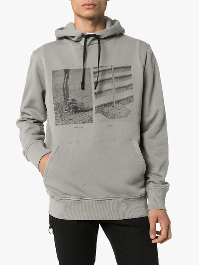 Shop Alyx 1017  9sm Photo Print Cotton Hoodie In Grey