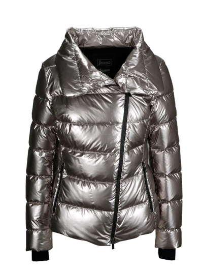 Shop Herno Silver Polyurethane Outerwear Jacket