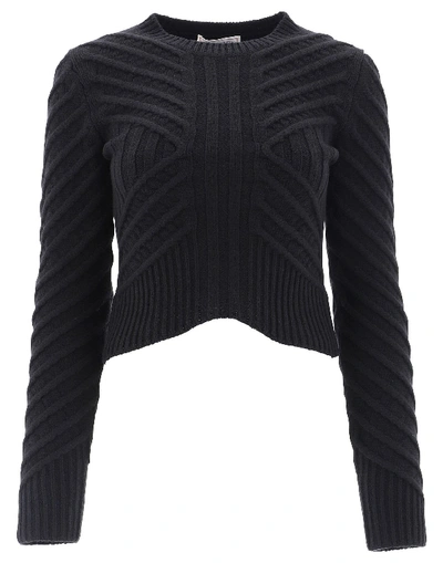 Shop Alexander Mcqueen Black Wool Sweater