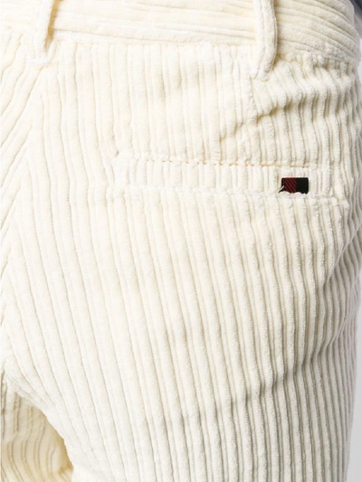 Shop Woolrich Wide Corduroy Pants In White