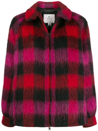 Shop Woolrich Stag Jacket In Red