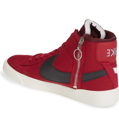 Shop Nike Blazer Mid Rebel Sneaker In Red/ Summit White/ Maroon