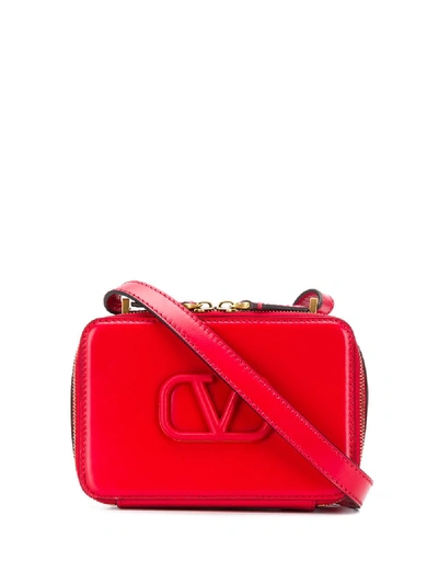 Shop Valentino Vsling Small Leather Crossbody Bag In Red