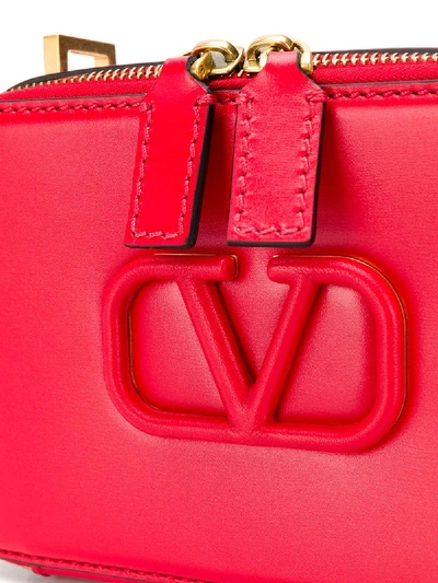 Shop Valentino Vsling Small Leather Crossbody Bag In Red