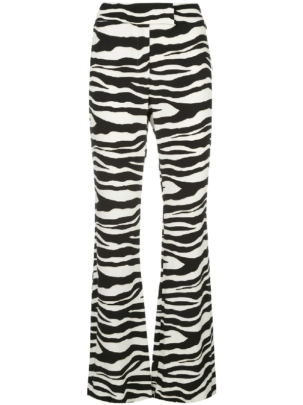 flared zebra pants