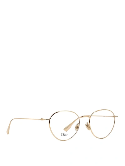 Shop Dior Stellaireo2 Gold Tone Eyeglasses