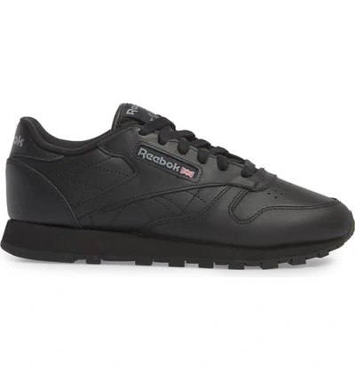 Shop Reebok Classic Leather Sneaker In Us-black