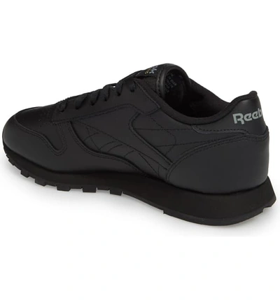 Shop Reebok Classic Leather Sneaker In Us-black