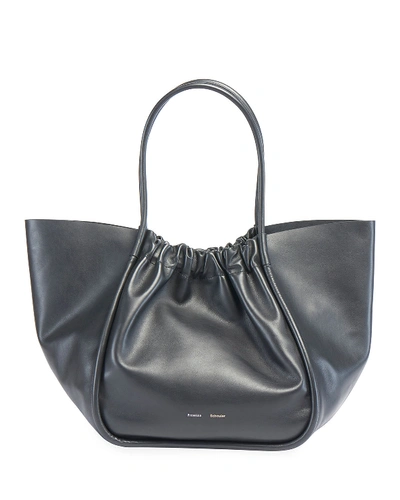 Proenza Schouler Xl Ruched Tote Bag In Black