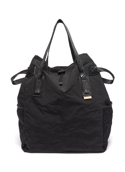 Shop Hender Scheme Drawstring Tote Bag In Black