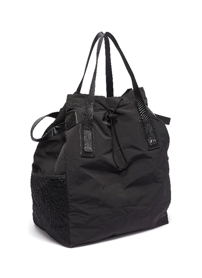 Shop Hender Scheme Drawstring Tote Bag In Black