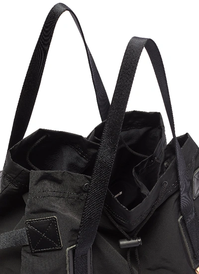 Shop Hender Scheme Drawstring Tote Bag In Black
