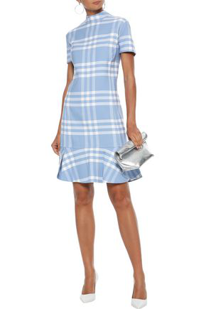 oscar de la renta light blue dress