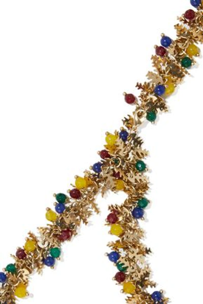Shop Rosantica Corvara Gold-tone Quartz Necklace In Multicolor