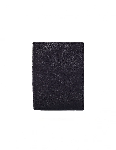 Shop Ann Demeulemeester Black Leather Passport Wallet