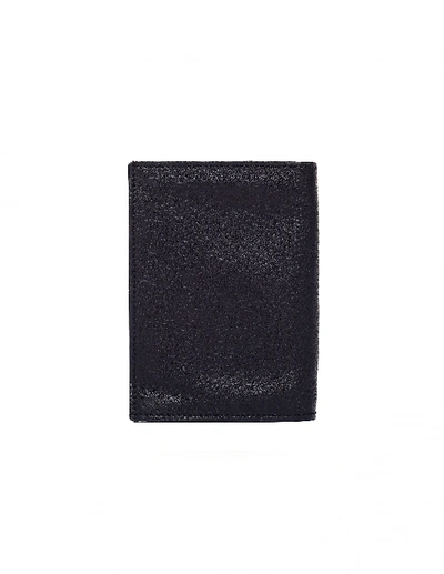 Shop Ann Demeulemeester Black Leather Passport Wallet