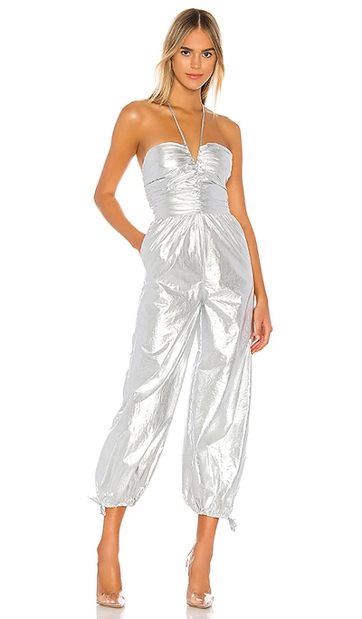 Shop Lovers & Friends Kelton Jumpsuit In Galactic Silver