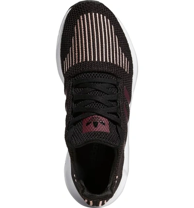 Shop Adidas Originals Swift Run Sneaker In Core Black/ Maroon/ Pink Swift