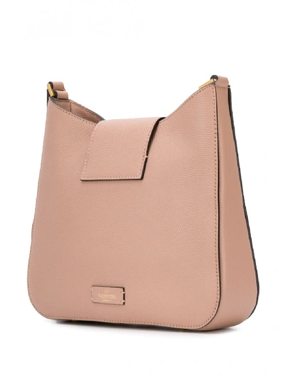 Shop Valentino Vsling Leather Hobo Bag In Pink