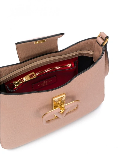 Shop Valentino Vsling Leather Hobo Bag In Pink