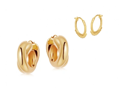 Shop Missoma Gold Chunky Entwine Earring Set