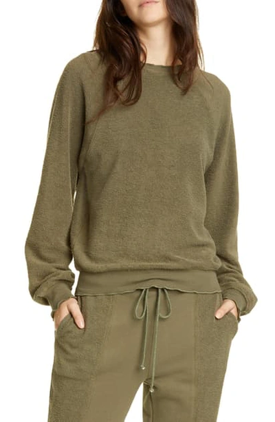 Shop Joie Dreamy French Terry Pullover In French Army