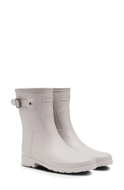 Shop Hunter Original Refined Short Waterproof Rain Boot In Clatter Grey