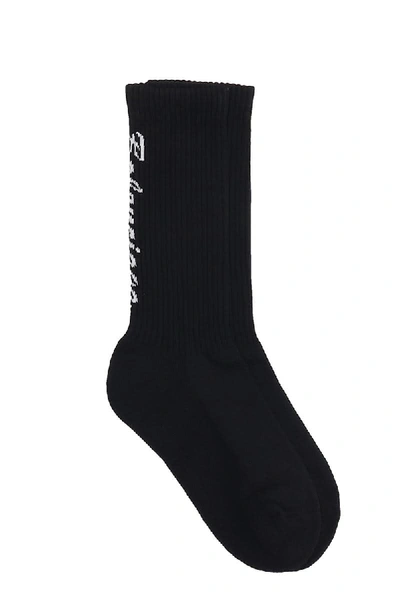 Shop Balenciaga Socks In Black Cotton