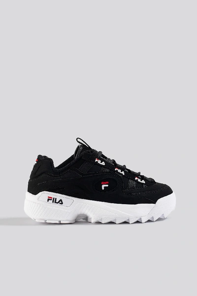 Shop Fila D-formation Wmn Sneaker - Black In Black/white/red
