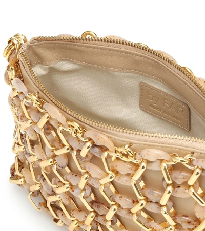 Shop By Far Capria Embellished Shoulder Bag In Gold