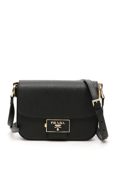Shop Prada Embleme Bag In Nero