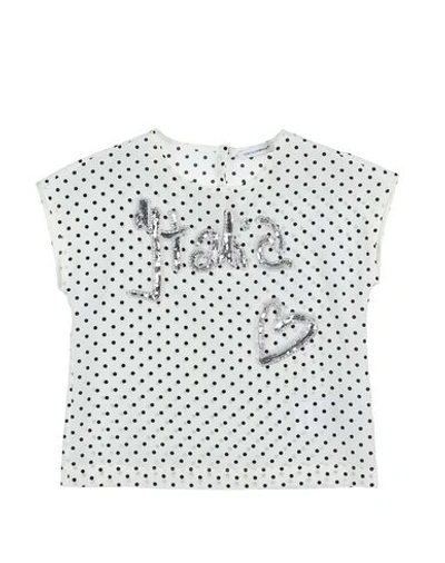 Shop Dolce & Gabbana Toddler Girl Top White Size 7 Silk, Elastane
